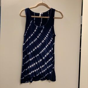 Tie dye blue Oversized Tank - size small but could fit a larger size